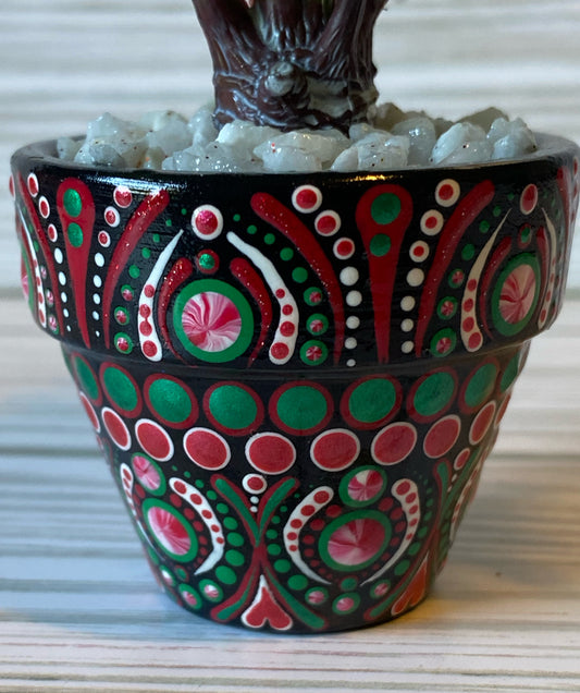 Holiday Floral Pot