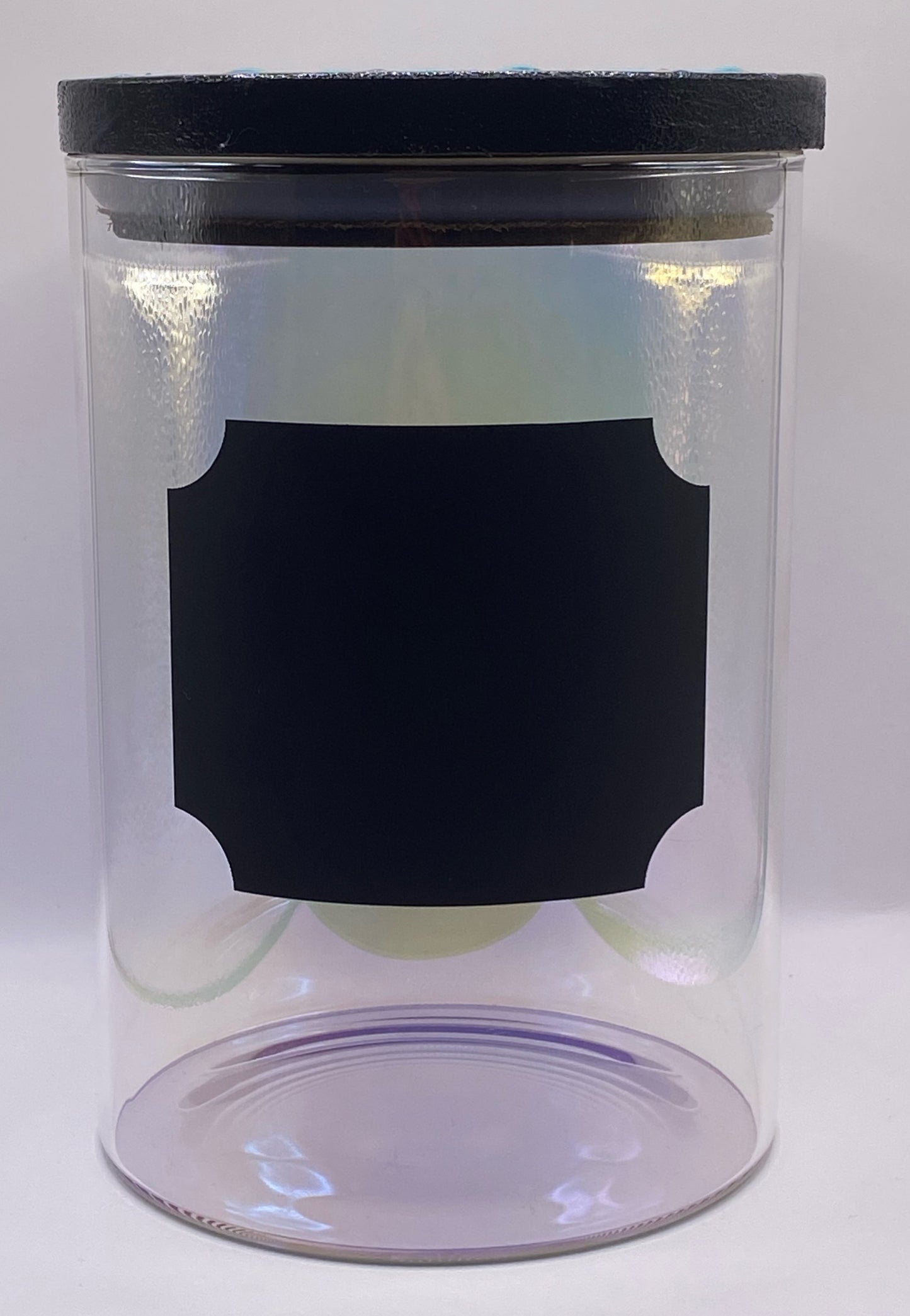 32 oz Color Shift Glass Storage Container