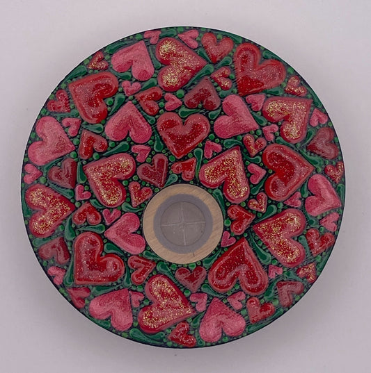 16 oz. Red Hearts Glassware