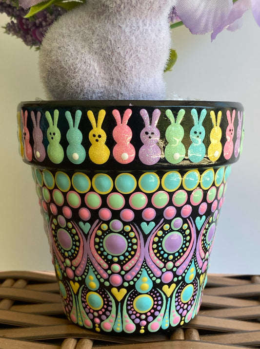 Purple Bunny Pot