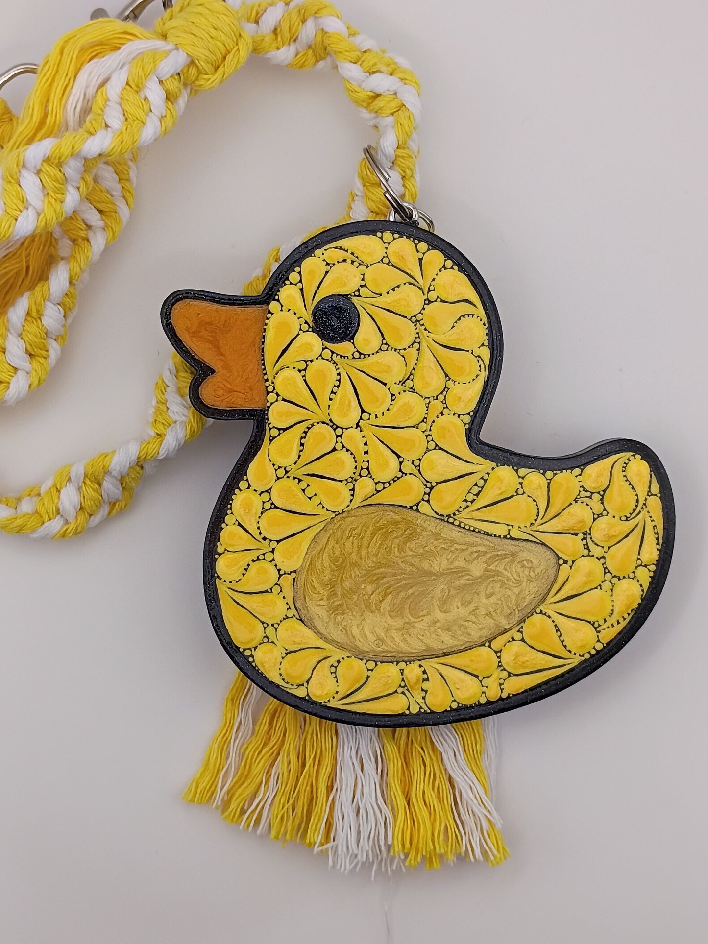 Yellow Rubber Ducky Car Charm