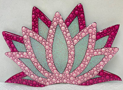 8" Pink Lotus Flower