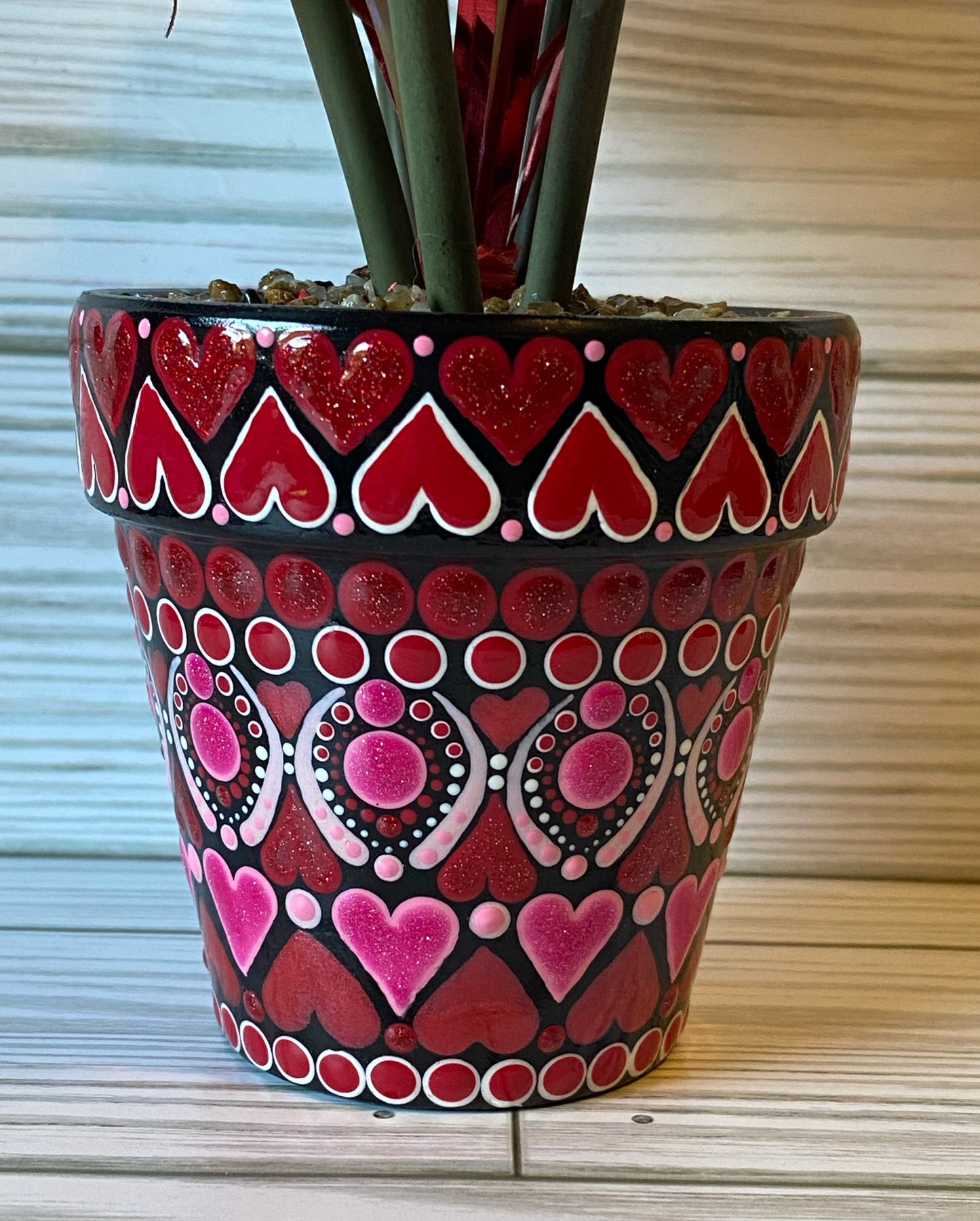 Valentine's Day Floral Pot