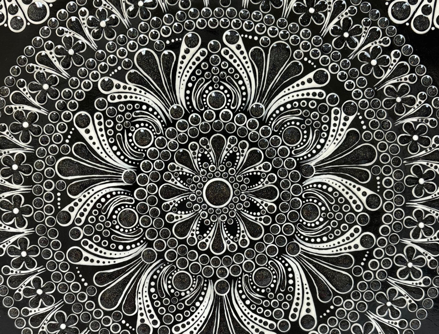 8" x 8" Black & White Wood Canvas