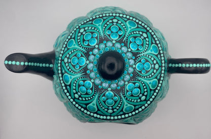 Teal Teapot Birdhouse