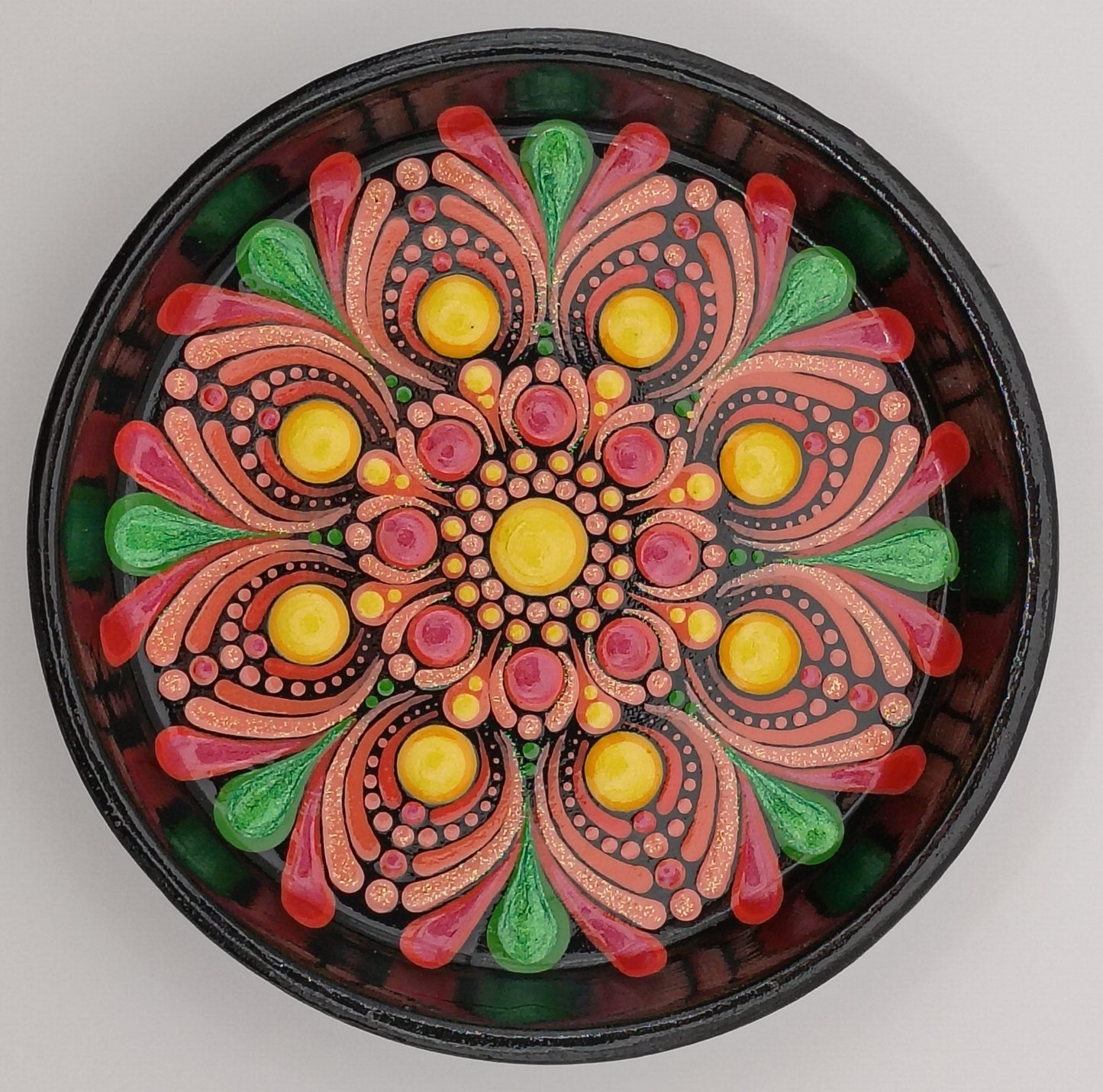 3.3"Coral Red Trinket Dish