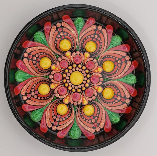 3.3"Coral Red Trinket Dish
