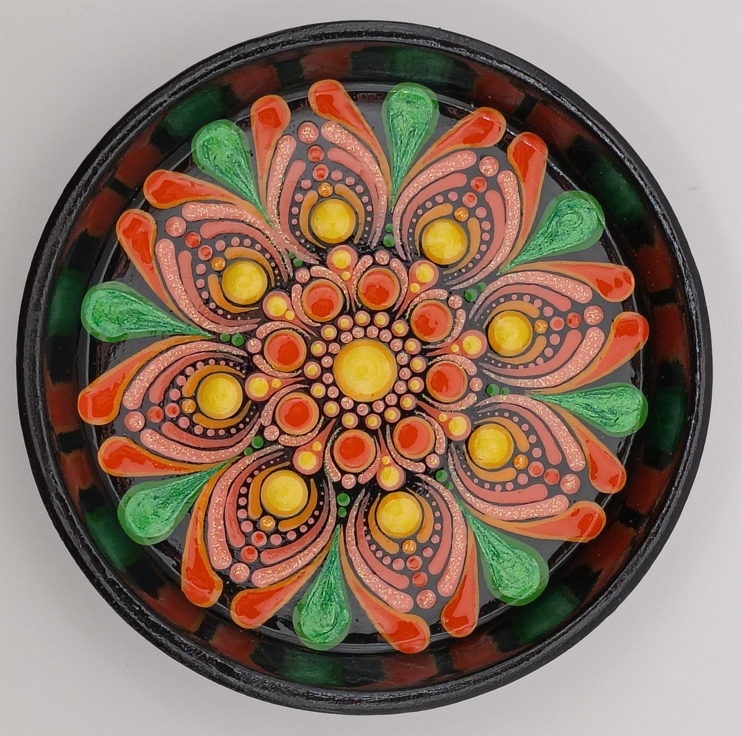 3.3" Coral Orange Trinket Dish
