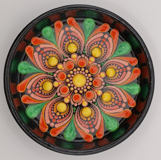3.3" Coral Orange Trinket Dish
