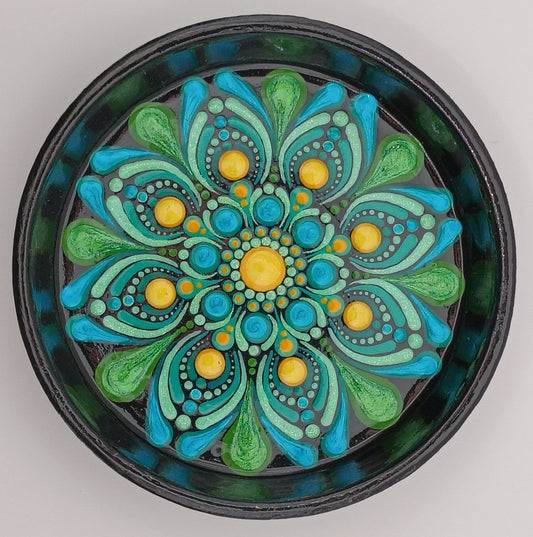 3.3" Teal Trinket Dish