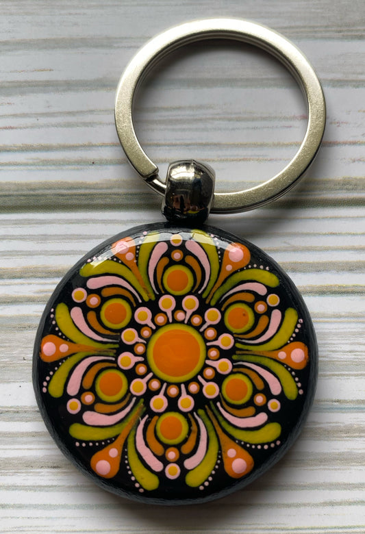 Hippy Wood Keychain