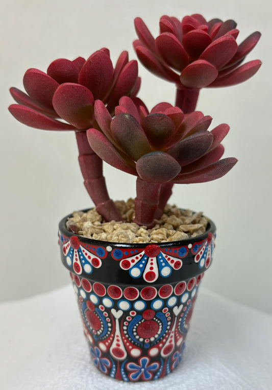 Patriotic Floral Pots