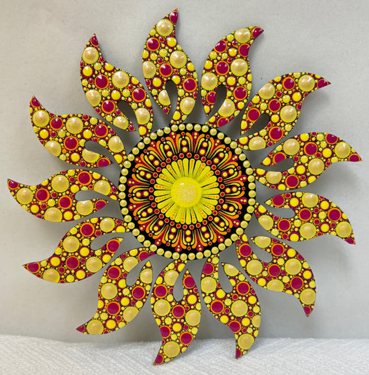 8" Sun Wall Decor