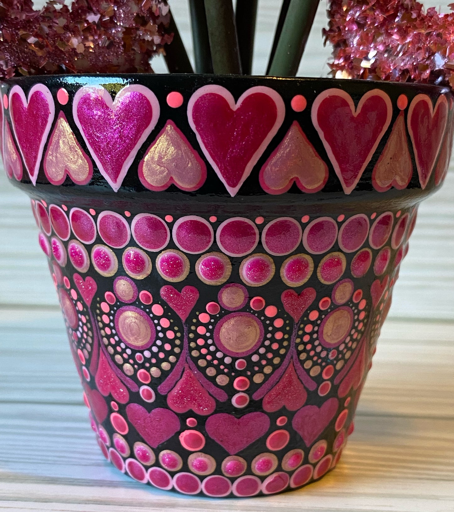 Valentine's Day Floral Pot