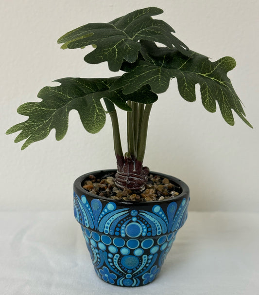 Blue Floral Pots