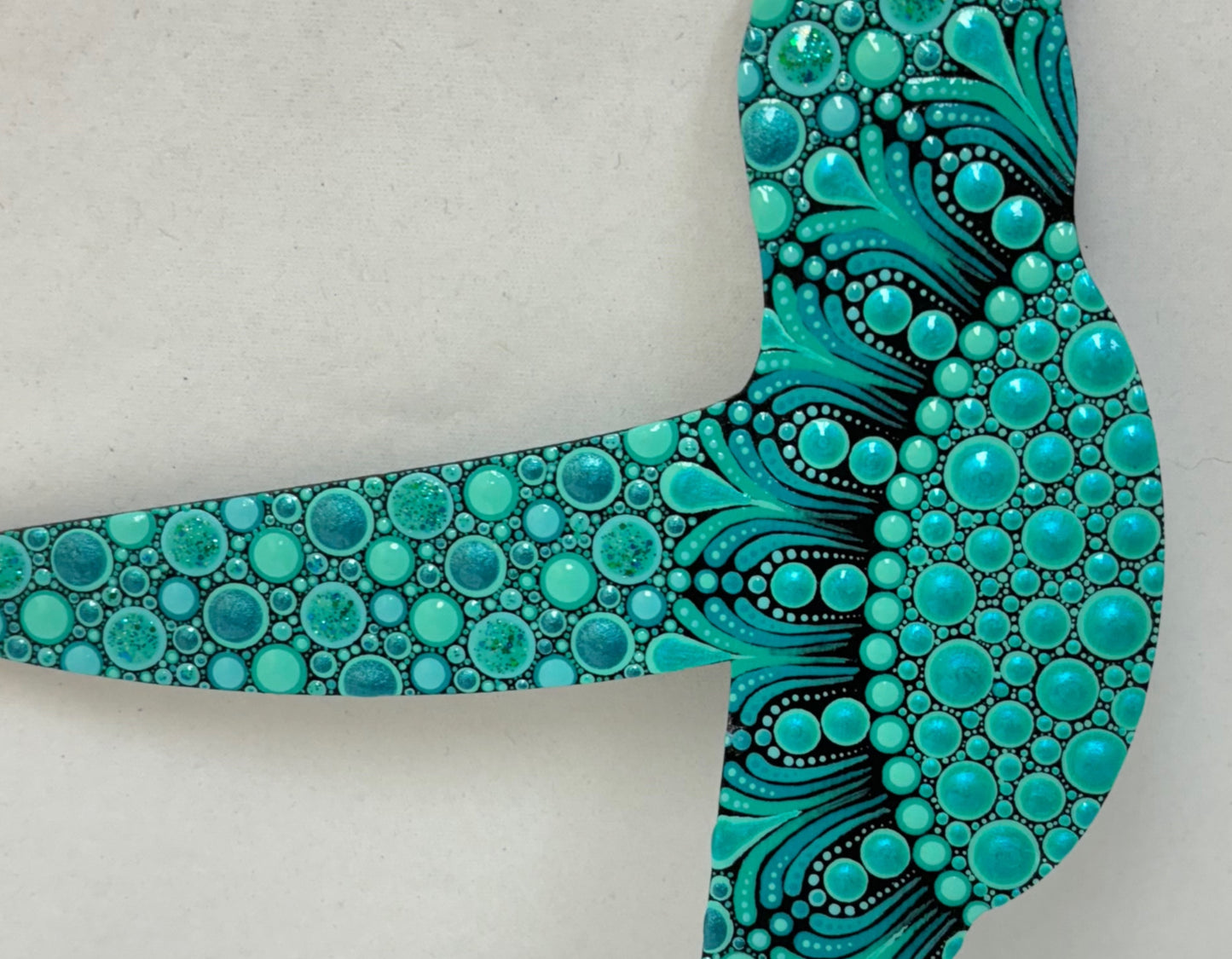 8" Teal Hummingbird Wall Decor