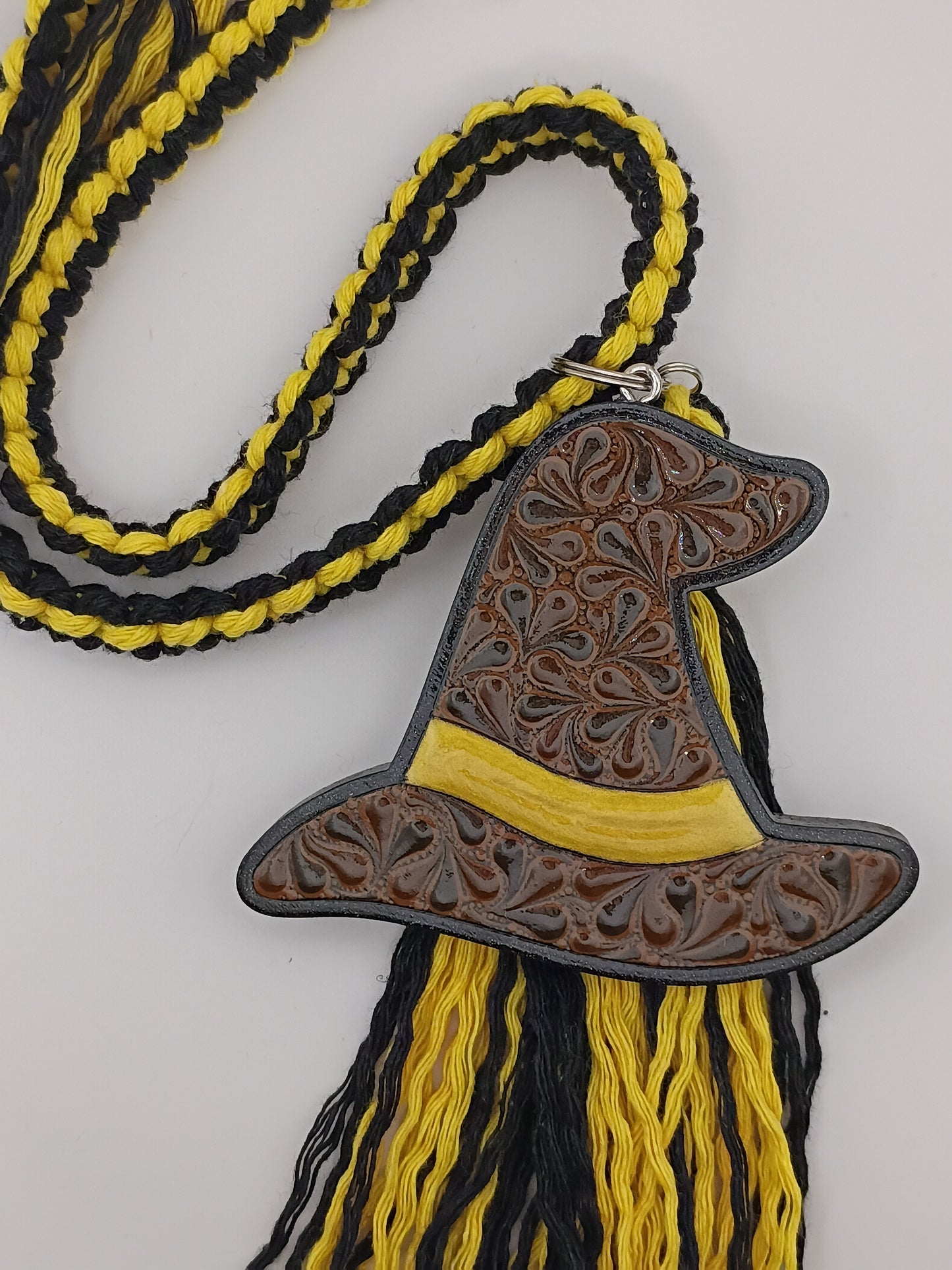 Yellow Hat Car Charm