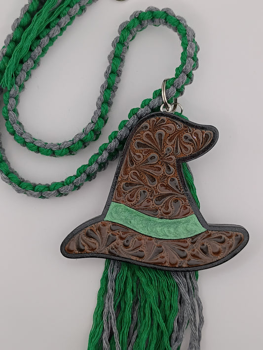 Green Hat Car Charm