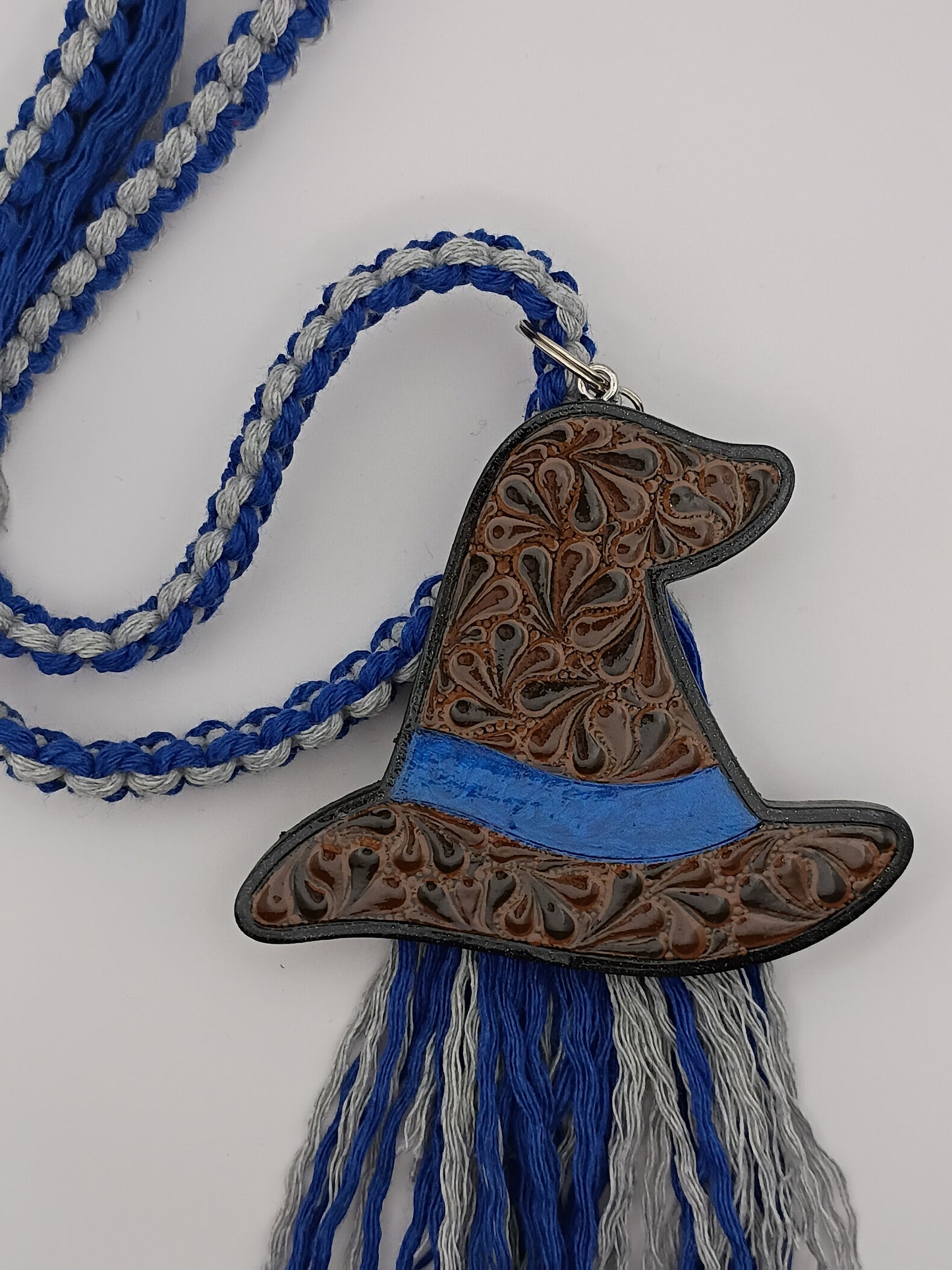 Blue Hat Car Charm
