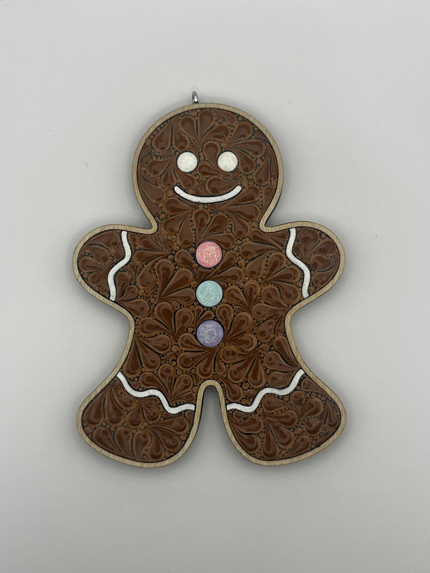 4" Pastel Gingerbread Man Ornament