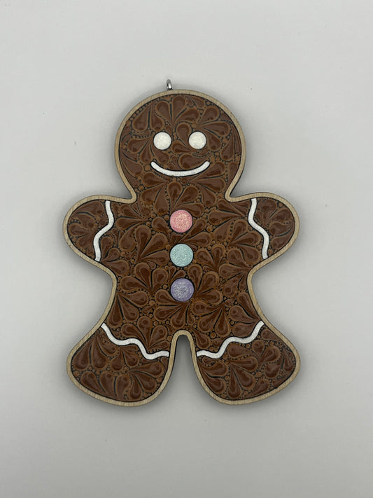 4" Pastel Gingerbread Man Ornament