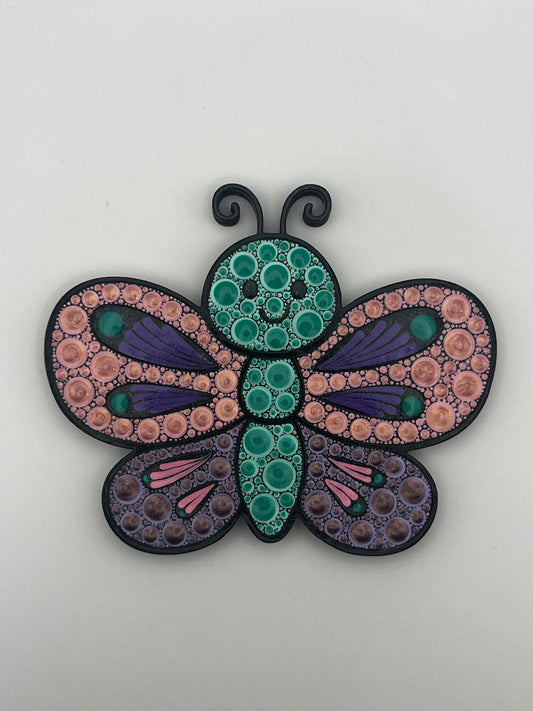 4" Pink & Purple Butterfly Ornament